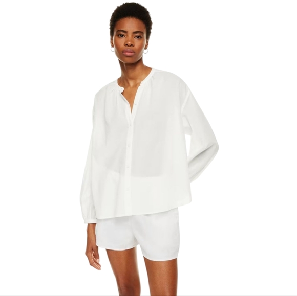 Aritzia Wilfred Free Lyra Blouse Women's Small Black - Picture 2 of 8